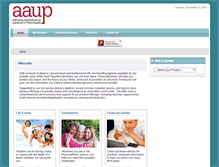 Tablet Screenshot of aaupmercerinsurance.com
